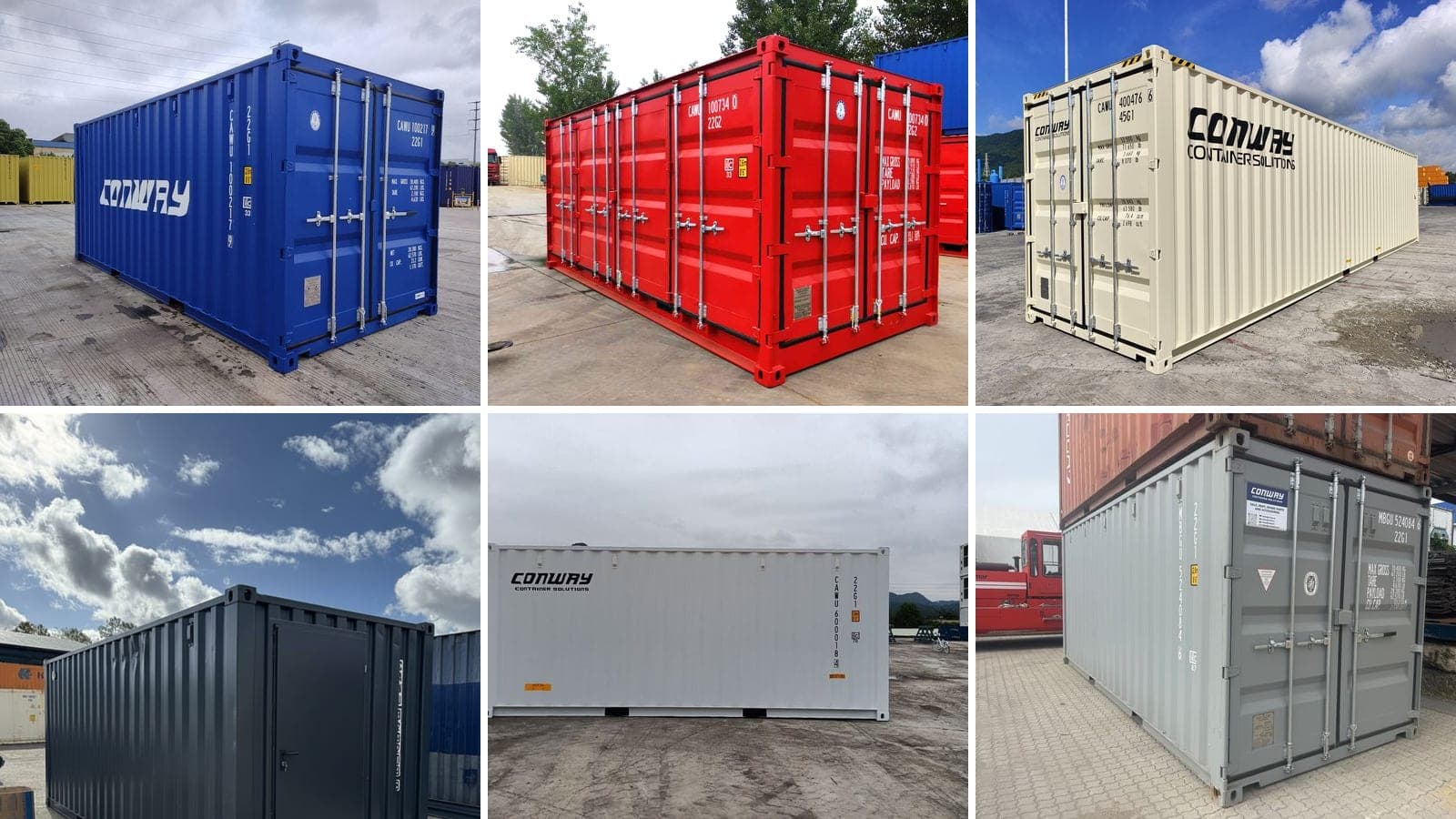 Shipping container colours and what they mean